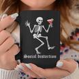 Social Distortions スケルトン ドリンクパーティー ミニマリスト コーヒーマグ 面白い贈り物