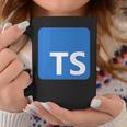 Typescript プログラミングロゴ Tsロゴ プログラマーへのギフトに コーヒーマグ 面白い贈り物