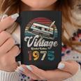 Vintage 1975 Cumpleaños 50 Años Cassette Lápiz Taza de café Regalos divertidos
