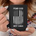 Vintage Usa Flag Fear God Not Man コーヒーマグ 面白い贈り物