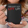 You Just Got Litt Up クールtシャツ コーヒーマグ 面白い贈り物