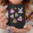 うんこマーク愚かな楽しいワッキーユニコーンバニープリンセスレインボー コーヒーマグ 面白い贈り物