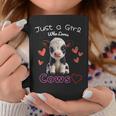 かわいい ホルスタイン 牛 の – ' Just A Girl Who Loves Cows ' デザイン コーヒーマグ 面白い贈り物