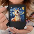 かわいい 柴犬 犬 星月夜 ヴィンセント・ヴァン・ゴッホ 絵画 コーヒーマグ 面白い贈り物