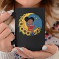 かわいいトップアフリカ系アメリカ人の黒人の女の子 コーヒーマグ 面白い贈り物