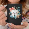 かわいい歯と花iキッズ歯 コーヒーマグ 面白い贈り物