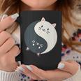 かわいい猫と一緒に陰陽師のサイン I Karma Yoga Cat コーヒーマグ 面白い贈り物