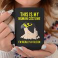 これは私の人間のコスチュームです私は本当にハヤブサ鳥です コーヒーマグ 面白い贈り物