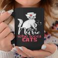 ただの猫好きナースおもしろいネコナース コーヒーマグ 面白い贈り物