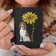 ひまわり サンシャイン ビーグル 動物 ペット ハウンド 犬 恋人 ギフト コーヒーマグ 面白い贈り物