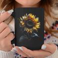 ひまわり ボタニカル 自然 アート フラワーガーデン ギフト コーヒーマグ 面白い贈り物