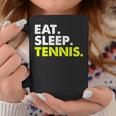 イート・スリープ・テニス コーヒーマグ 面白い贈り物