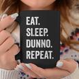 イート・スリープ・ディスクダンノ・リピート コーヒーマグ 面白い贈り物