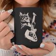 エレキギターを弾く猫 面白い猫ロッカー ロックショーで コーヒーマグ 面白い贈り物