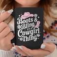 カウガールブーツ、キラキラ、カントリーミュージックギフト コーヒーマグ 面白い贈り物