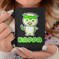 カッパ くん『セルフィー』河童【どうぶつフレンズ】きゅうり 妖怪 かわいい イラスト コーヒーマグ 面白い贈り物