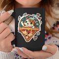 クレイジー ペパロニ ピザ キャット カルツォーネ トラ猫 ファーストフードの子猫 コーヒーマグ 面白い贈り物