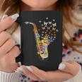 サクソフォニスト コロラド 蝶 音符 ジャズサックス コーヒーマグ 面白い贈り物