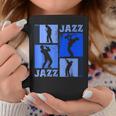 サクソフォーン奏者ジャズミュージシャンブルーミュージック コーヒーマグ 面白い贈り物