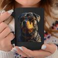 サングラスをかけたロットワイラー 愛犬自慢のロットワイラー コーヒーマグ 面白い贈り物