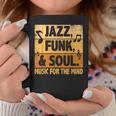 ジャズファンクソウルミュージックフォーザマインドジャズラバーファンクファナティック コーヒーマグ 面白い贈り物