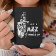ジャズ・サックス レッツ・ジャズ・シング・アップlet's Jazz Thing Up コーヒーマグ 面白い贈り物
