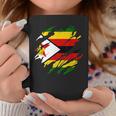 ジンバブエの旗ジンバブエ コーヒーマグ 面白い贈り物