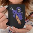スケボーに乗る骸骨 スケーター ハロウィン コーヒーマグ 面白い贈り物