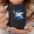 スコットランドの地図と旗の胸のロゴ スコットランドのお土産 コーヒーマグ 面白い贈り物
