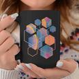 スタイリッシュ ティール オレンジ 六角形 モダン シェイプ マニア コーヒーマグ 面白い贈り物