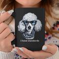 スタンダードプードル愛好家、I Havetandards、面白いプードルデザイン。 コーヒーマグ 面白い贈り物