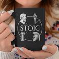 ストイックな美徳 – 知恵の勇気 正義 自己習得のシンボル コーヒーマグ 面白い贈り物