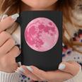 ストロベリームーンデザイン 満月 かわいいピンクムーン コーヒーマグ 面白い贈り物