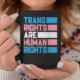トランスライツは人権トランスジェンダープライドフラッグ コーヒーマグ 面白い贈り物