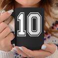 ナンバー10 誕生日ギフト スポーツ選手 チーム番号入りジャージ コーヒーマグ 面白い贈り物