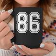 ナンバー86 86歳の誕生日ギフト選手チーム番号入りジャージ コーヒーマグ 面白い贈り物