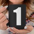 ナンバーワン 数字 1 プレーン ホワイト 数字 コーヒーマグ 面白い贈り物