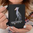 ハシビロコウ スケートボード 鳥 動物 図 バードウォッチング 贈り物 鳥類学者 生物学者 自然科学 コーヒーマグ 面白い贈り物