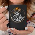ハロウィン スケルトン ロックハンド ロッカー メンズ ボーイズ ロックミュージック コーヒーマグ 面白い贈り物