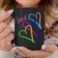 プレッピー パステル キドコア ハート レインボー ラブ バレンタイン コーヒーマグ 面白い贈り物