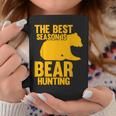 ベストシーズンはクマ狩りハンター コーヒーマグ 面白い贈り物