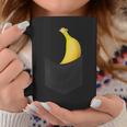 ポケットに入ったバナナフルーツ、胸に面白いバナナ。 コーヒーマグ 面白い贈り物