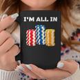 ポーカープレイヤー I'm All In カード カジノ 恋人 ギフト ギャンブル コーヒーマグ 面白い贈り物