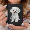 マルチーズ 犬 グラフィック ペット イラスト マルチーズ コーヒーマグ 面白い贈り物