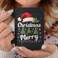 メリークリスマスライト 赤いサンタ帽子 クリスマス ファミリー 男性 女性 コーヒーマグ 面白い贈り物