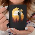 レトロサンセットツリークライマーアーボリスト。 コーヒーマグ 面白い贈り物