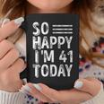 今日で41歳、おめでとう。 コーヒーマグ 面白い贈り物