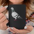 伝書鳩 鳥 動物 図 バードウォッチング 贈り物 鳥類学者 コーヒーマグ 面白い贈り物