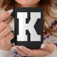 大文字 K アルファベットモノグラム イニシャル コーヒーマグ 面白い贈り物