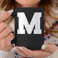 大文字 M アルファベットモノグラム イニシャル コーヒーマグ 面白い贈り物